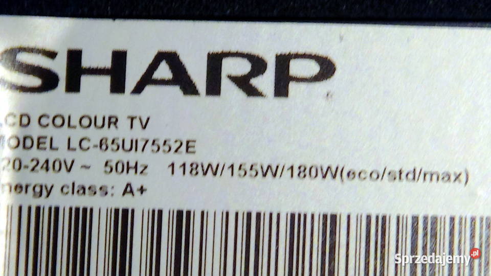 Podświetlanie LED Sharp LC65UI7552E