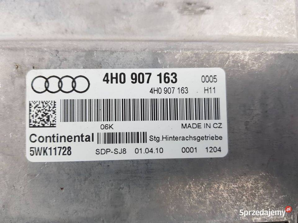 KOMPUTER MODUŁ 4H0907163 A8 D4 42 TDI Lipno