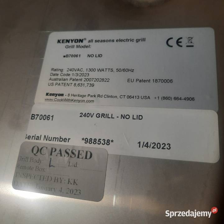 Grill Kenyon B70061 jacht łódz motorówka Giżycko