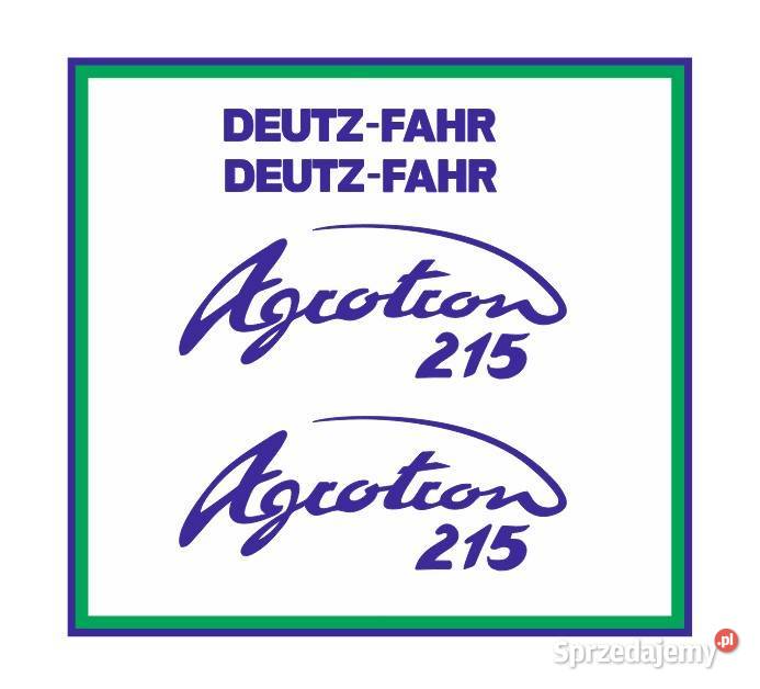 Naklejki DeutzFahr Agrotron 215 Ciągnik Traktor opolskie Kędzierzyn-Koźle