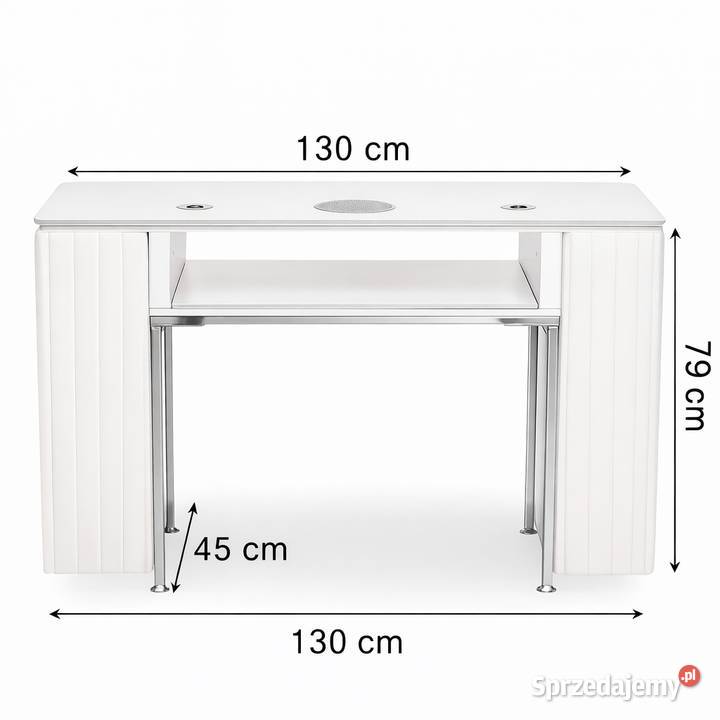 Biurko kosmetyczne z otworem na pochłaniacz Golkowice