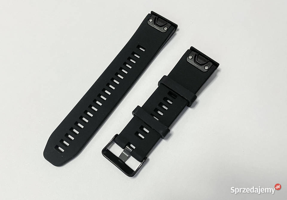 Pasek silikonowy do zegarka Garmin 22mm Czarny mazowieckie Warszawa
