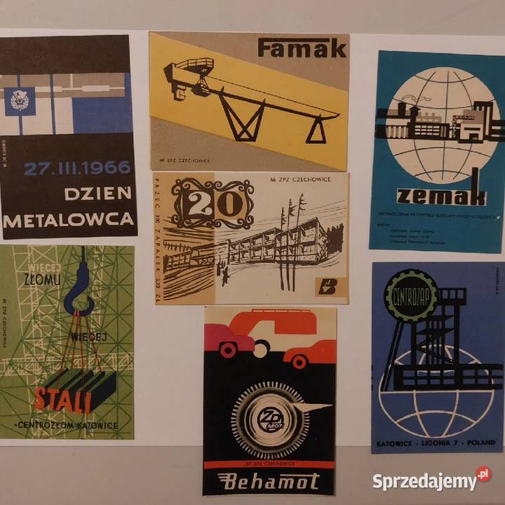 Etykiety zapałczane Pozostałe Konin