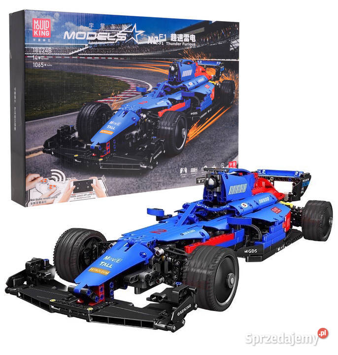 Klocki bolid F1 niebieski 1065 el RC 24GHz Warszawa