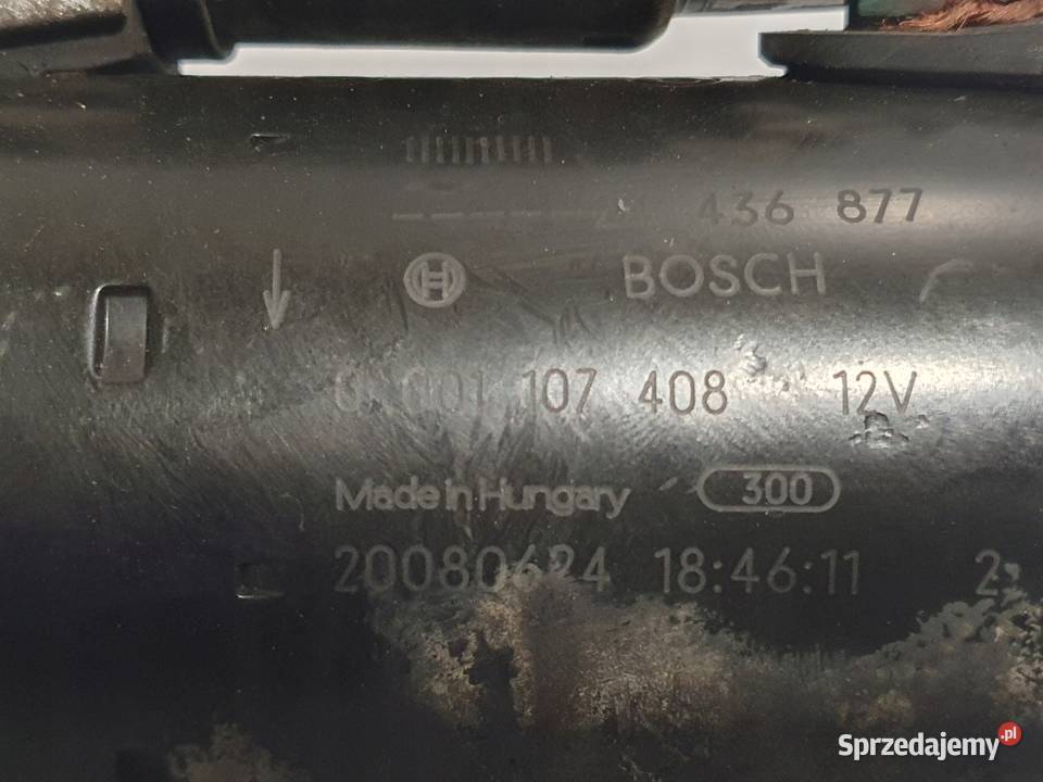 ROZRUSZNIK Opel Meriva A 14 16V bosch 0001107408 osobowe Chełm