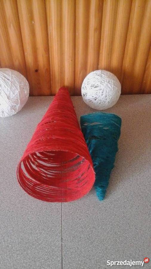 choinka z włóczki kordonka Ropa