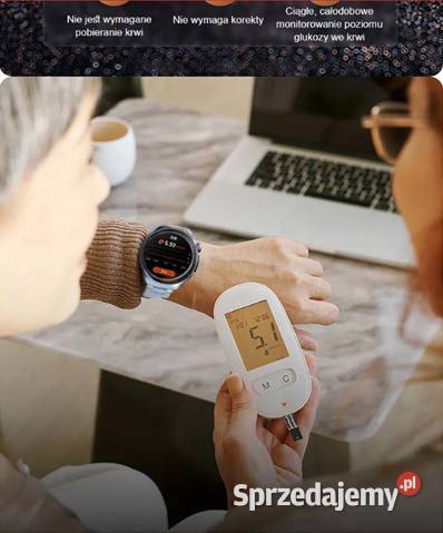 Zegarek Smartwatch do pomiaru poziomu cukru i małopolskie Kraków