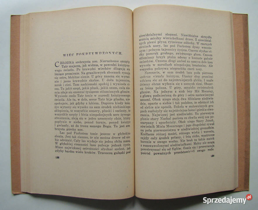 Pojednanie powieść o niedźwiedziu tatrzańskim Limanowa sprzedam