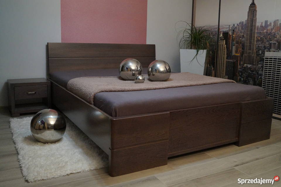 SOLIDNE  łóżko drewniane bukowe 160x200 lite drewno buk