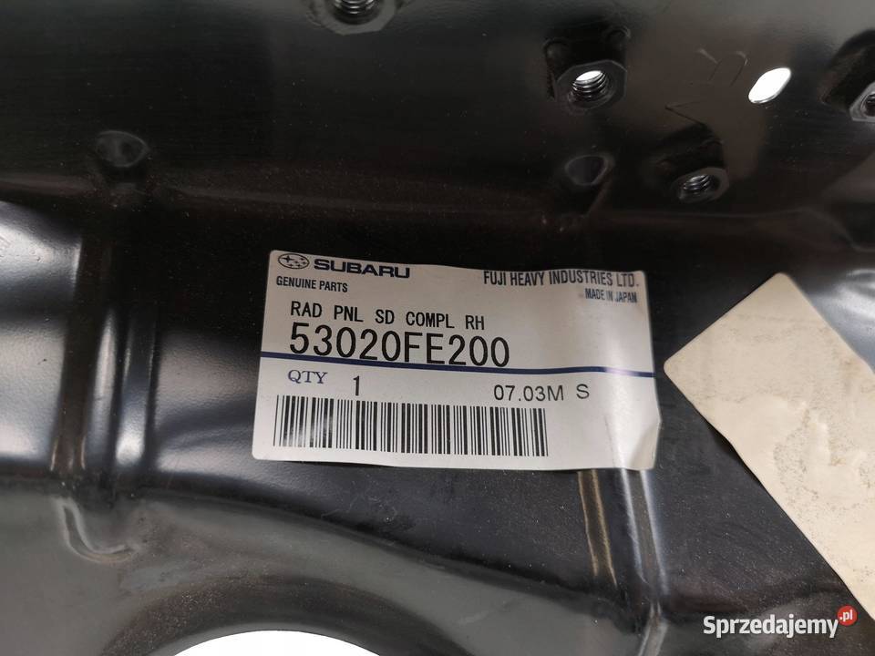 OKULAR PRAWY PRZÓD SUBARU IMPREZA WRX STI 0207 sprzedam