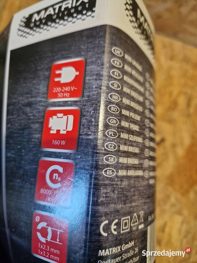 Zestaw do szlifowania i grawerowania Matrix 160 wielkopolskie Głogowa