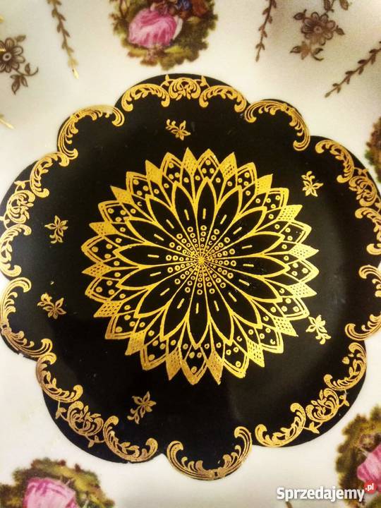Paterka z czarna emalią Zeh Scherzer Porcelana i szkło sprzedam