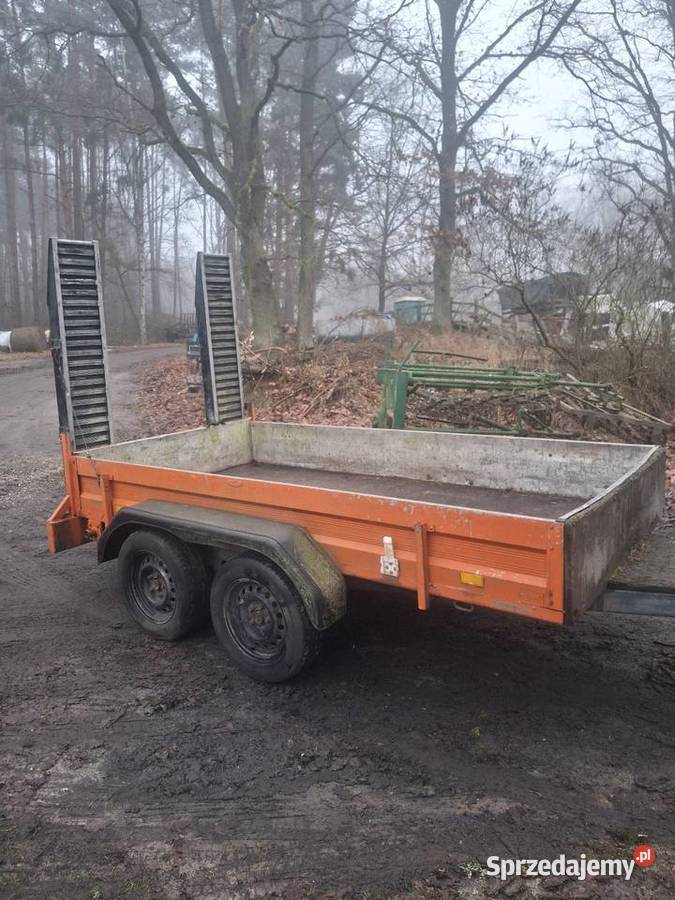 Przyczepa humbaur pod minikoparke aluminiowe 2 lubuskie Krosno Odrzańskie