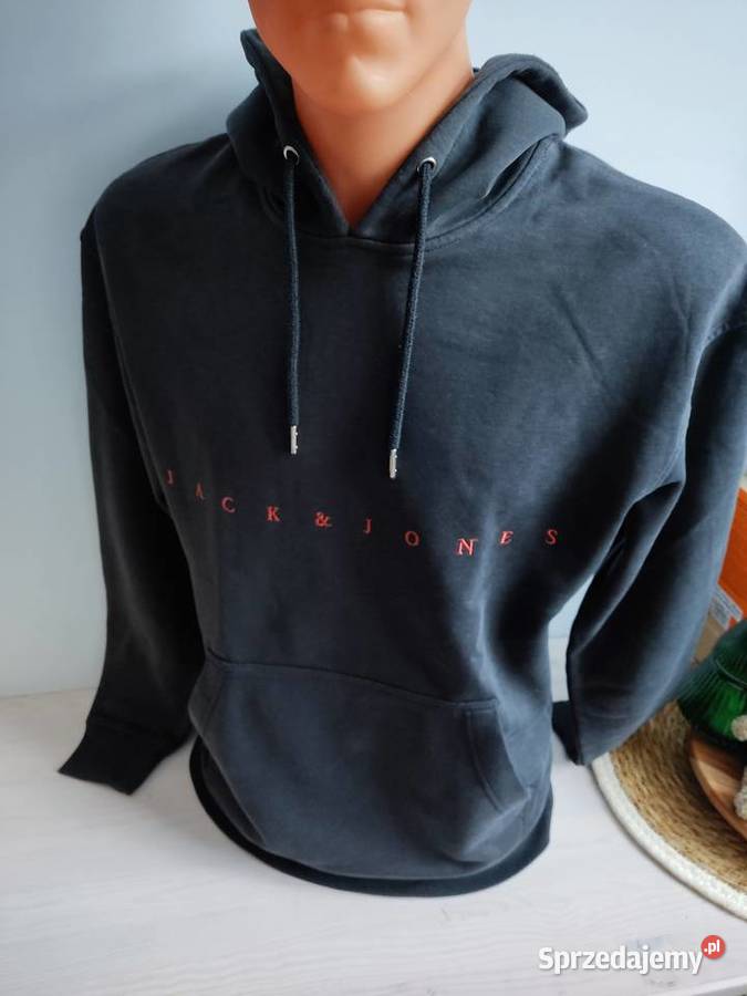 Bluza z kapturem Jack Jones czarna Głuchołazy sprzedam