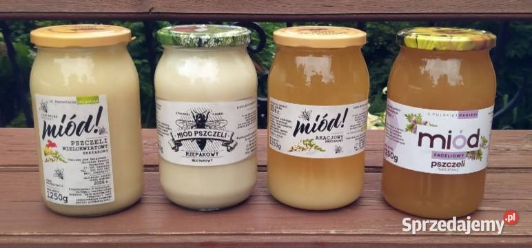 Naturalny miód pszczelarza z własnej pasieki Obręczna