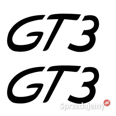 Naklejka GT3 czarna ploterowa 2 małopolskie Kamionna sprzedam