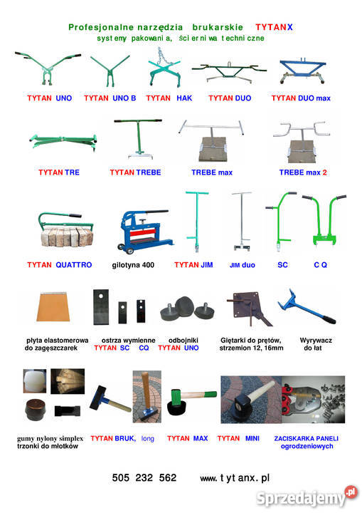 Młotek brukarski 25 polski moc i siła do kostki Nowy Sącz sprzedam
