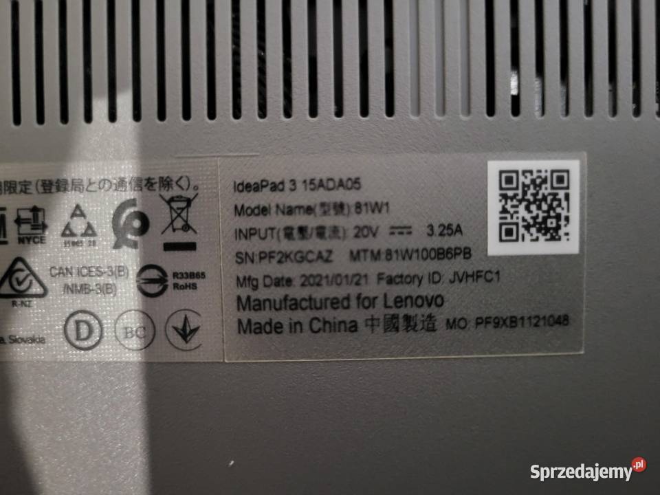Laptop LENOVO IdeaPad 3 15ADA05 156 AMD Ryzen 5 Libiąż