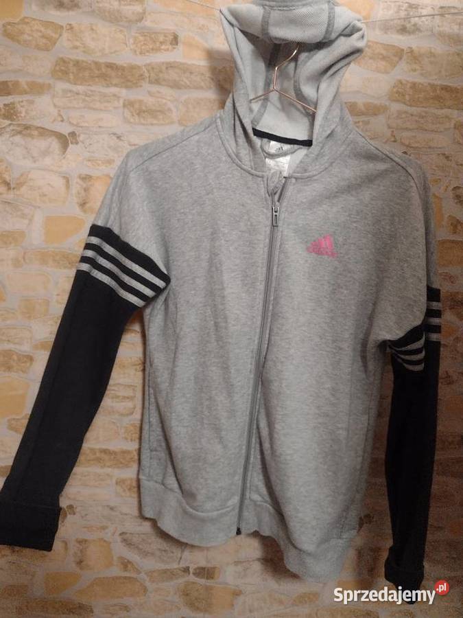 XSS ADIDAS Szara bluza sportowa z kapturem z czarny małopolskie Kraków