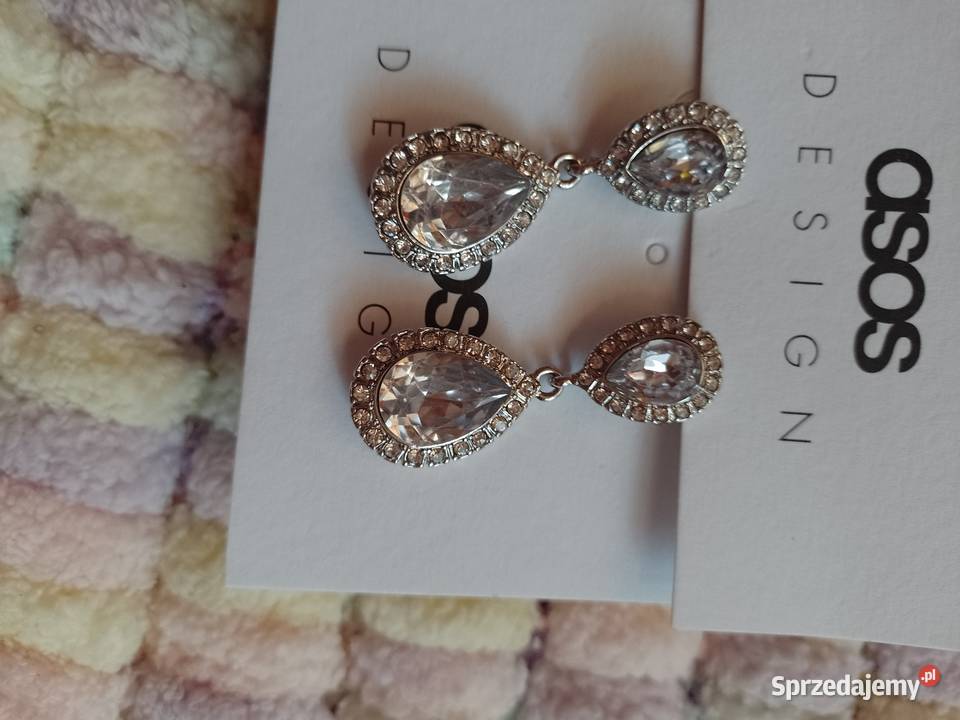 ASOS Bogato zdobione kolczyki ślubne z Londynu Dla kobiet Kraków