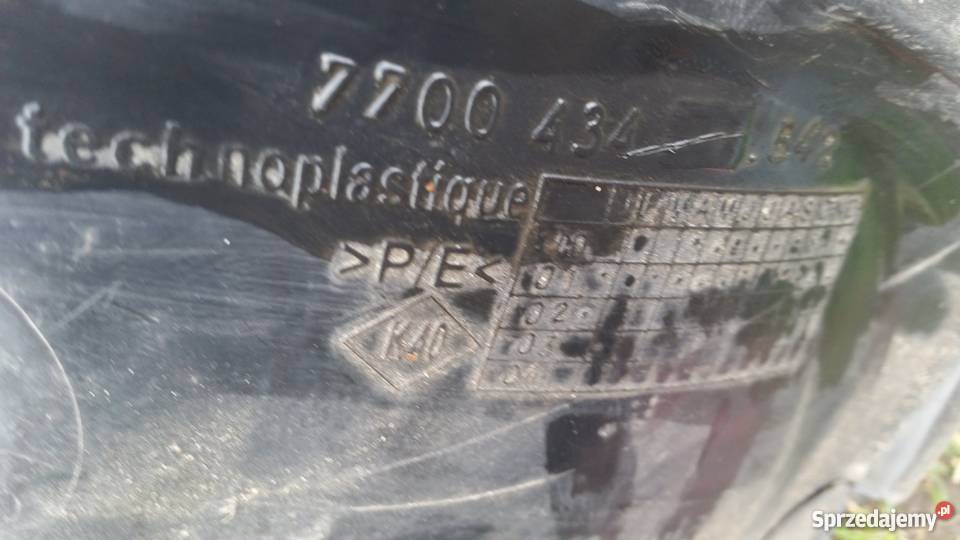 NADKOLA RENAULT MEGAN SCENIC LIFTprzod tył prawe Rok produkcji 2001 podlaskie Bielsk Podlaski