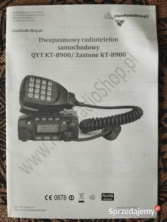 Radio krótkofalarskie QYT KT8900 Lubotyń