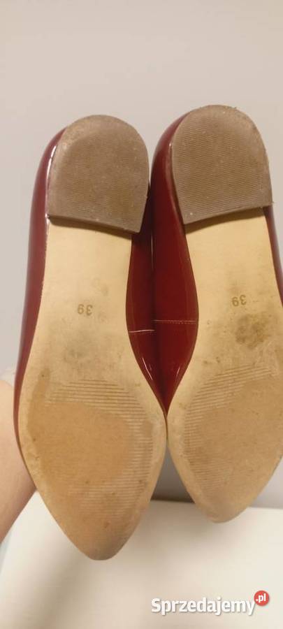 Baleriny 39 skóra naturalna lakierowana Sergio Gdańsk