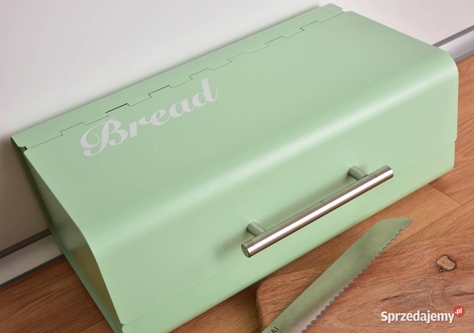 XXL Metalowy chlebak z otwieraną pokrywką Pozostałe Warszawa