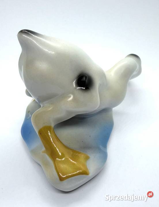 Figurka porcelanowa kaczka gęś vintage Rumunia Kraków sprzedam