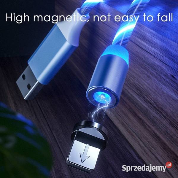 Świecący kabel MAGNETYCZNY USB 4w1 HIT Koszalin