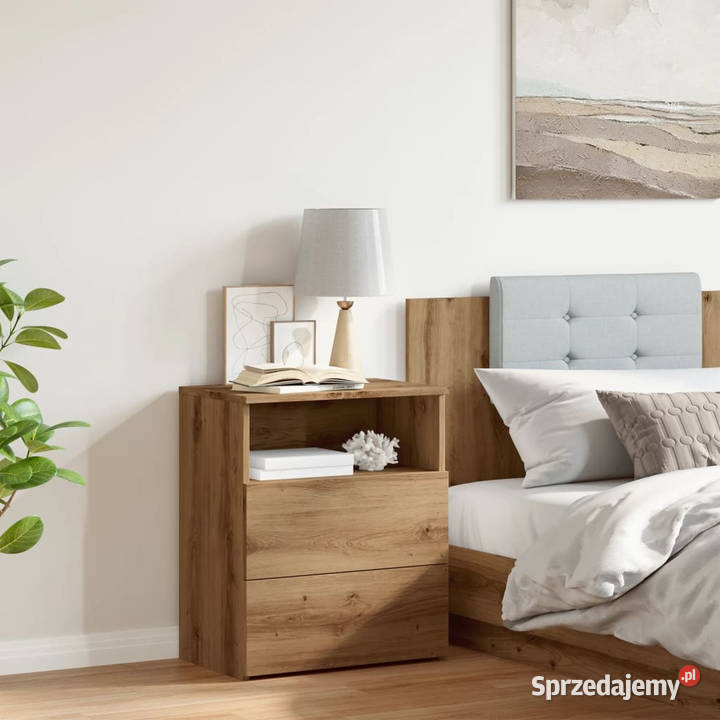 Szafka nocna dąb artisan 50x32x60 materiał mazowieckie