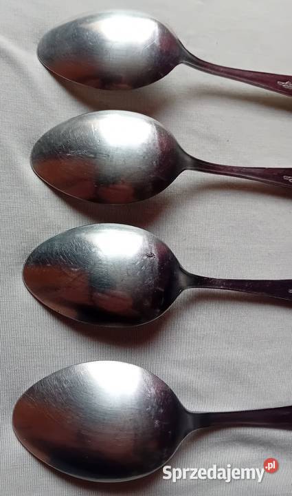 Zestaw 4 łyżek stołowych ze stali nierdzewnej Antyki