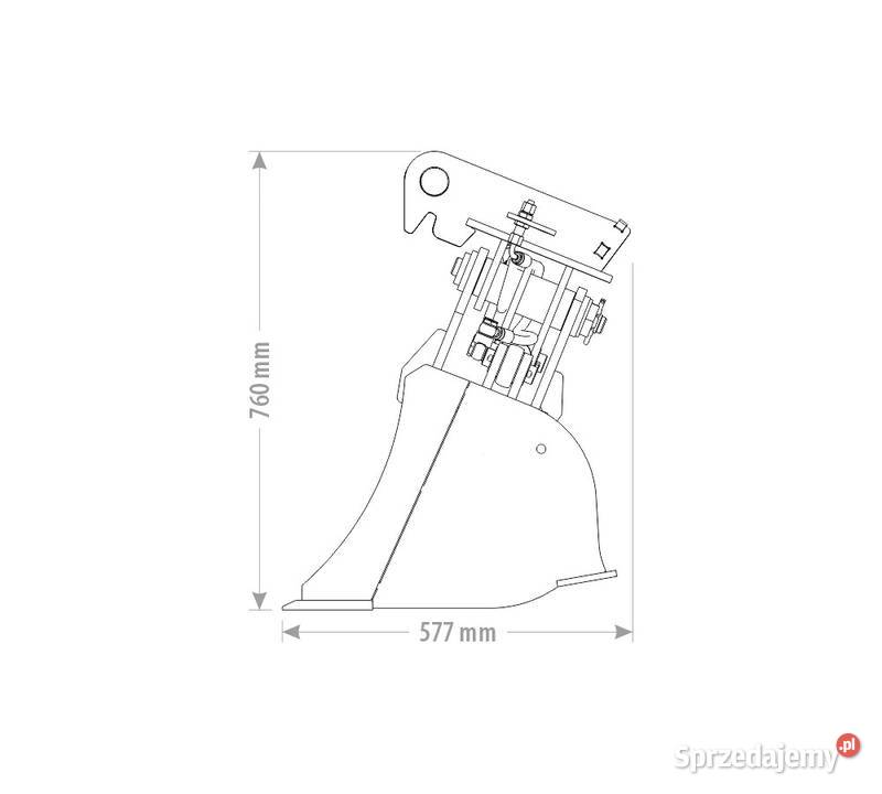 ŁYŻKA SKARPOWA HYDRAULICZNA DUO 35 5 T Kutno sprzedam