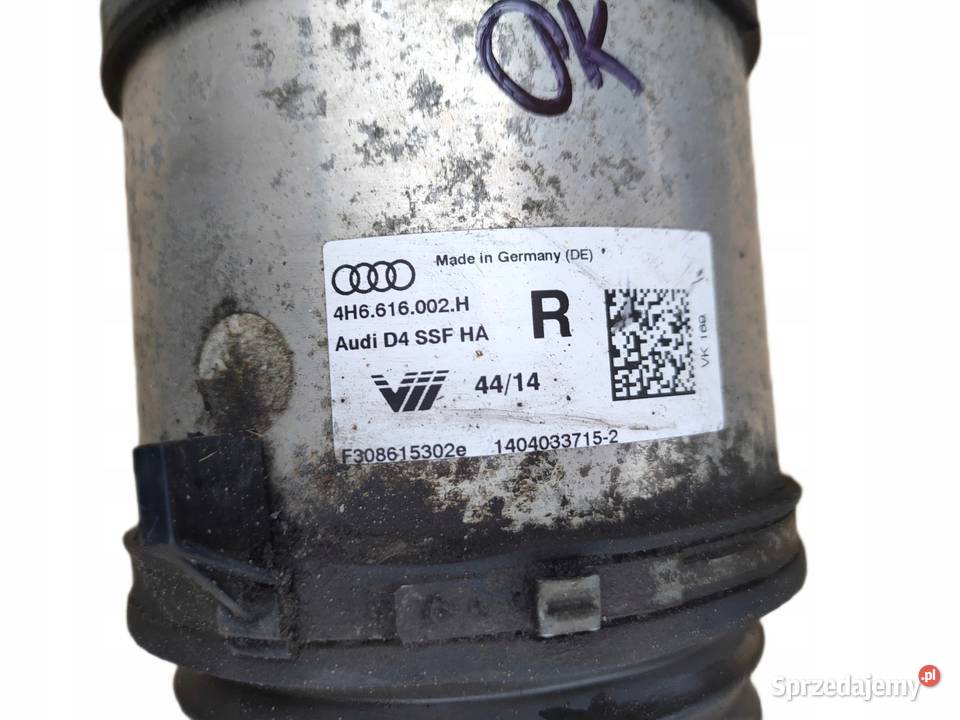 AMORTYZATOR PRAWY TYŁ AUDI A8 D4 4H6616002H