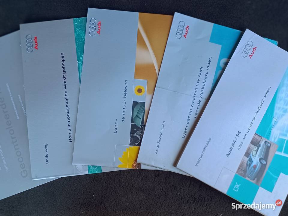 AUDI A4 B5 1999 Instrukcja książka Etui KOMPLET Pozostałe lubelskie Tereszpol-Zygmunty