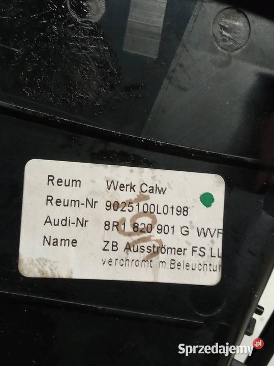 KRATKI NAWIEWU LEWA KIEROWCY DESKI 8R EU osobowe