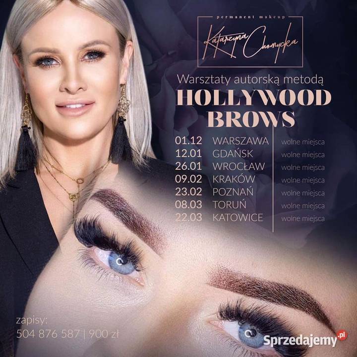 Warsztaty Makijaż Permanentny Brwi Hollywood Brows