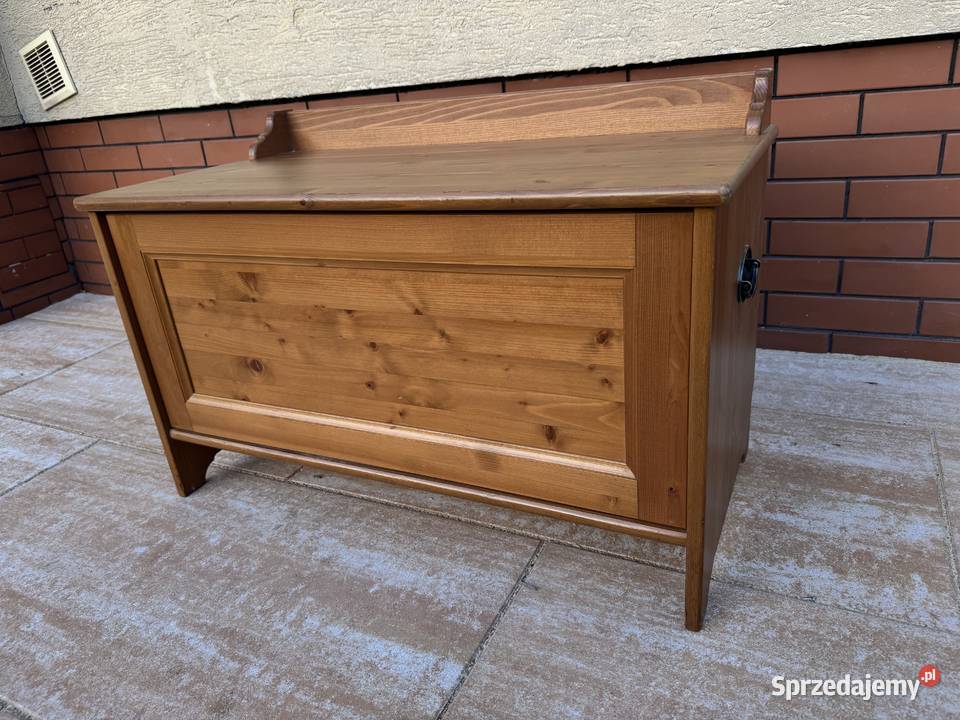 Skrzynia drewniana kufer Leksvik Ikea siedzisko Garwolin sprzedam