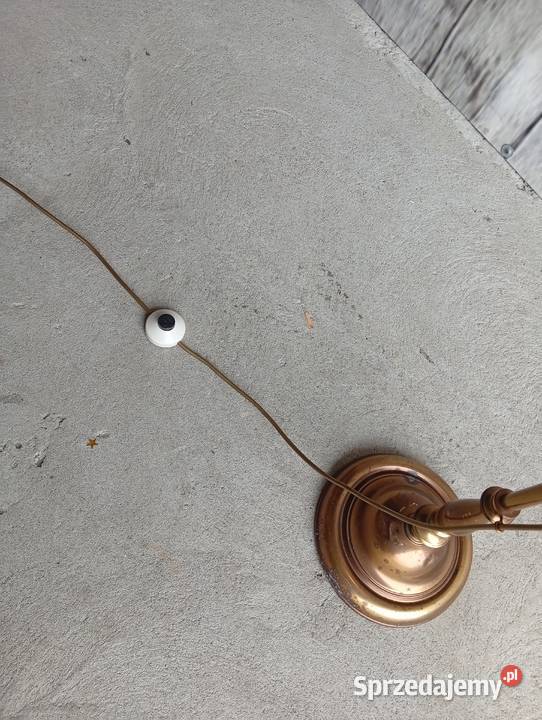 mosiężna retro lampa podłogowa 255 kujawsko-pomorskie Byczyna