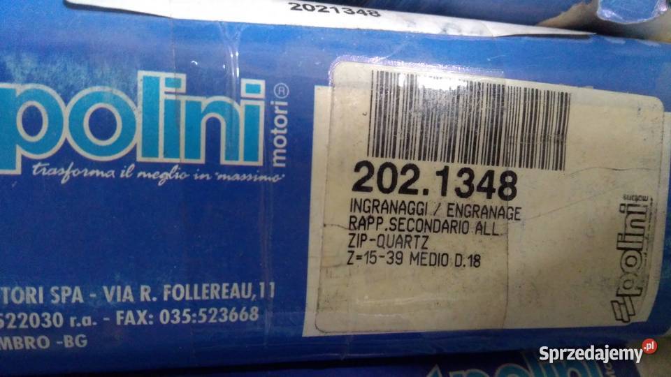PRZEŁOŻENIA PRZEKŁADNIA 1539 POLINI PIAGGIO NRG