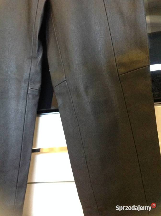 ZARA Legginsy Skórzane Damskie XS Czarne Nowe Zara Nowa Sól