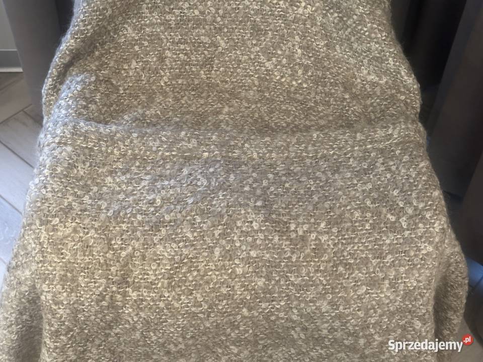 Koc IKEA STOCKHOLM pled beżowy 130x170 Łódź