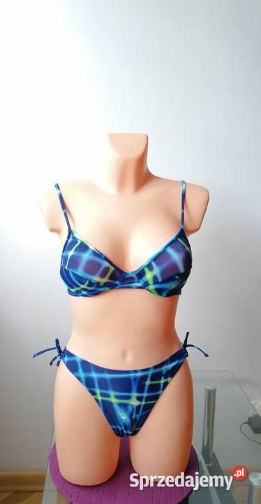 NIEBIESKI KOSTIUM KĄPIELOWY DWUCZĘŚCIOWY RS Inna marka Łódź