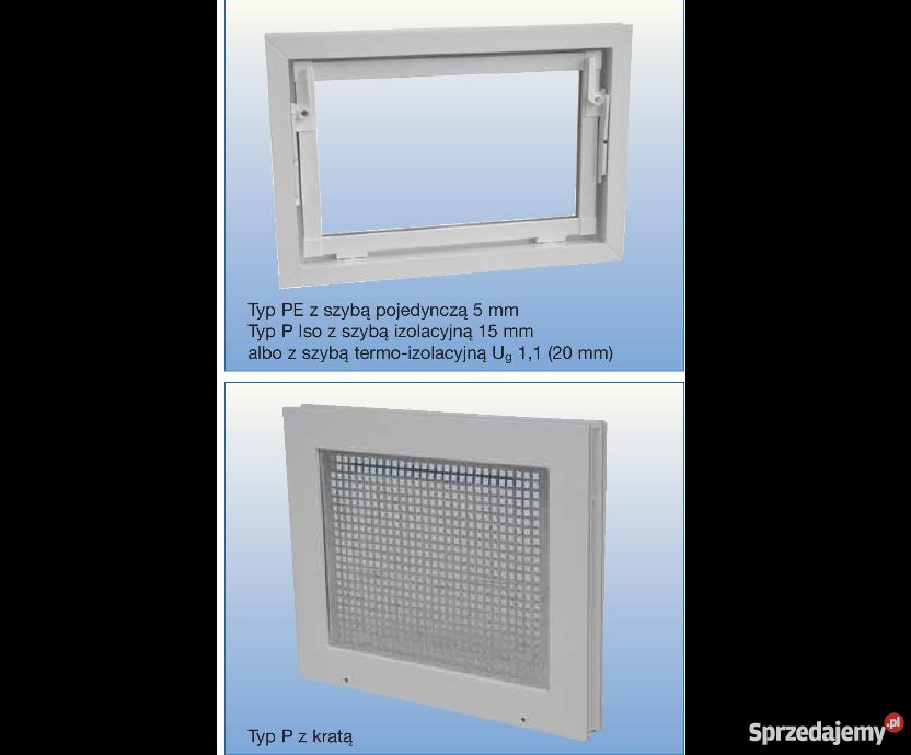 OKNO GOSPODARCZE PLUS INWENTARSKIE BRĄZOWE 80x60 PCV Radom sprzedam