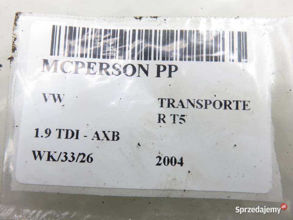 MCPERSON PRAWY PRZEDNI VW TRANSPORTER T5 19 TDI sprzedam