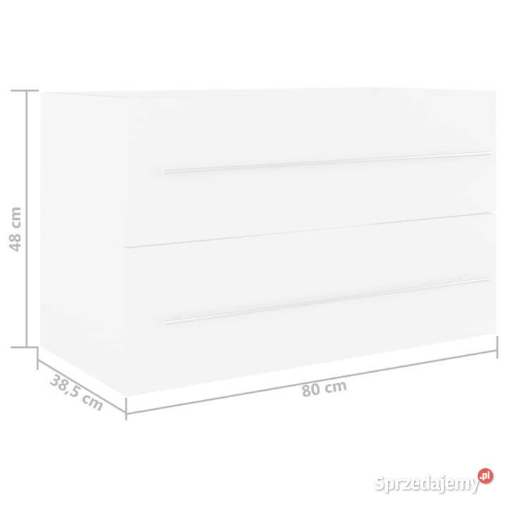 Szafka pod umywalkę biała 80x385x48 WM804701 mazowieckie Warszawa