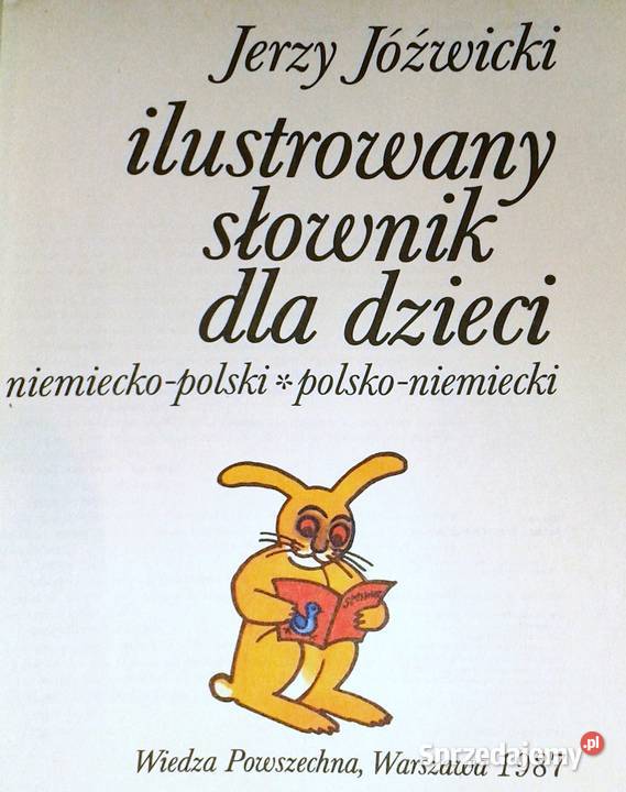 Ilustrowany słownik dzieci niemieckopolski