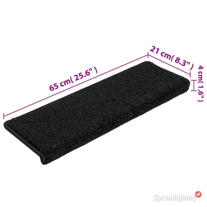 Nakładki na schody 15 65x21x4 czarne WM134576 Warszawa sprzedam