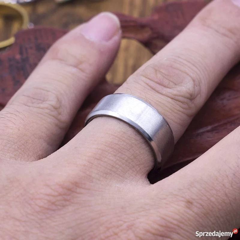 Obrączka że stali chirurgicznej 316L 3 kolory