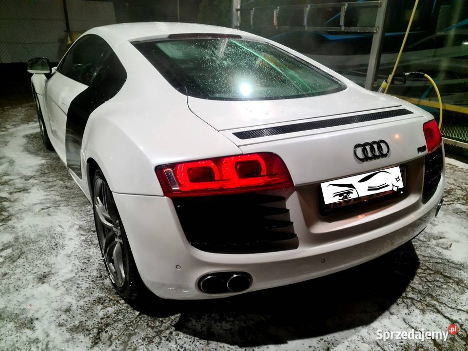 Audi R8 42 v8 Rtronic 4x4biala perła zamiana elektryczne szyby R8